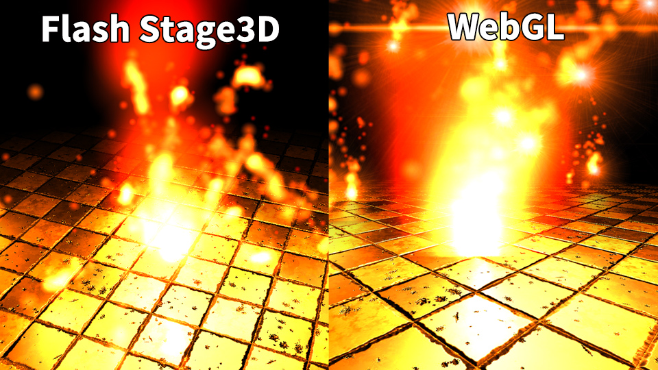 Stage3Dで作っているのでIE6でも動作し、WebGLでも作っているのでiPhone/iPadでも動作する